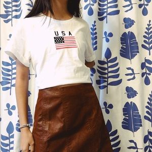 NWT USA embroidered T-Shirt